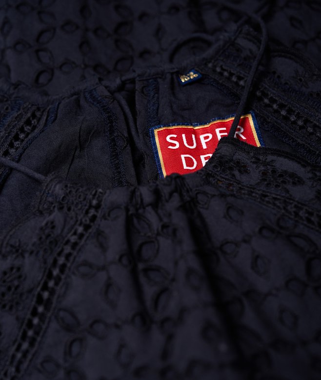 womens Teagan Halter Dress in Eclipse Navy | Superdry US womens Teagan Halter Dress in Eclipse Navy | Superdry US