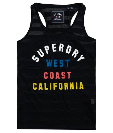 West Coast Burnout Stripe Vest Top Image 2