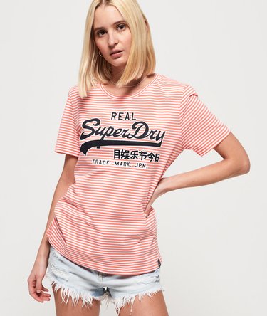 Vintage Logo Stripe T-Shirt Image 1