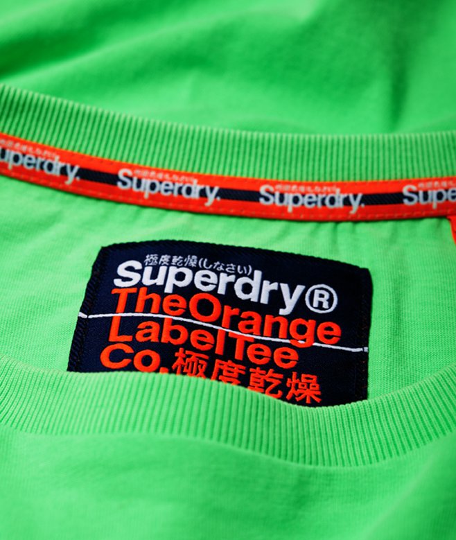 Superdry Shirt Archive Neon Graphic T Shirt Bengreen Marl 8 Donna