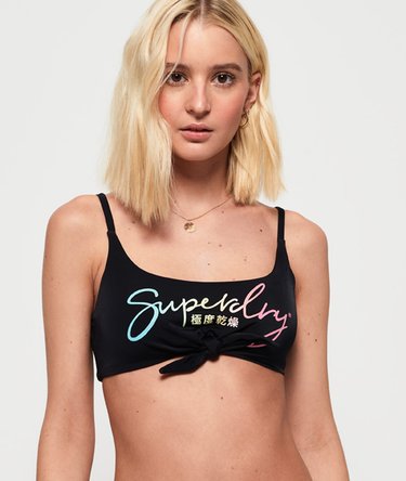 Top de bikini Ombre Knot Crop Image 1