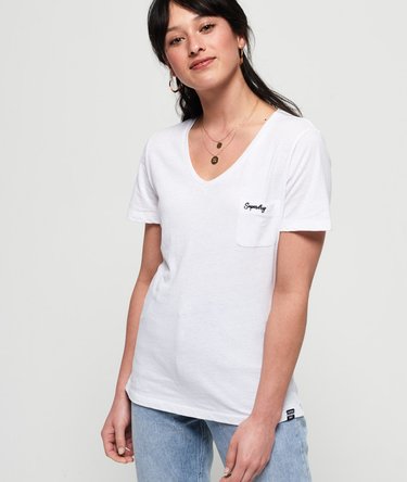 T-shirt à col V Essential Orange Label Image 1