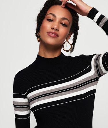 Hallie Stripe Midi Dress Image 4