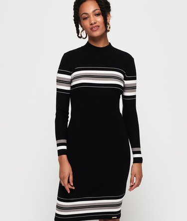 Hallie Stripe Midi Dress Image 2