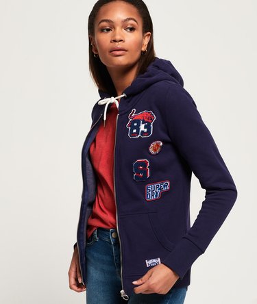 Kapuzenpullover mit Logoaufnäher Image 1