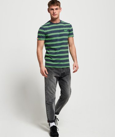 Orange Label Eddisford T-Shirt mit Streifen Image 3