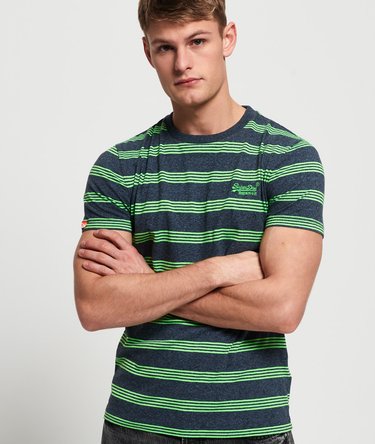 Orange Label Eddisford T-Shirt mit Streifen Image 1