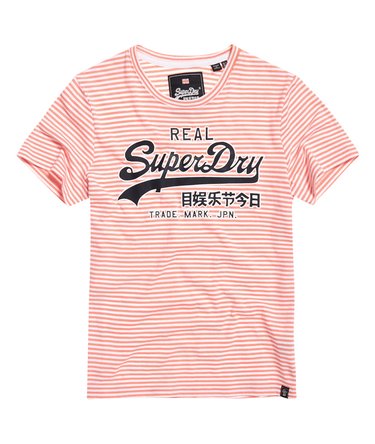 T-shirt à rayures Vintage Logo Image 2