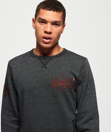 Vintage Logo Monochrome Crew Sweatshirt Image 5