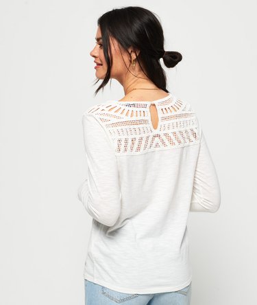 Alana Crochet Lace Long Sleeve Top Image 4