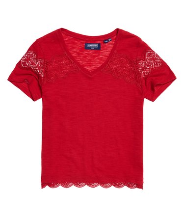 Lizzie Lace Insert T-shirt Image 2