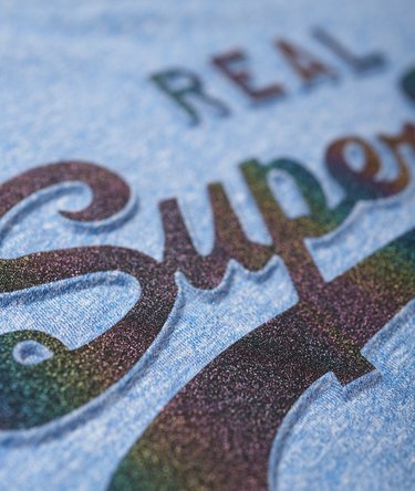 T-shirt pailleté Vintage Logo en relief Image 7