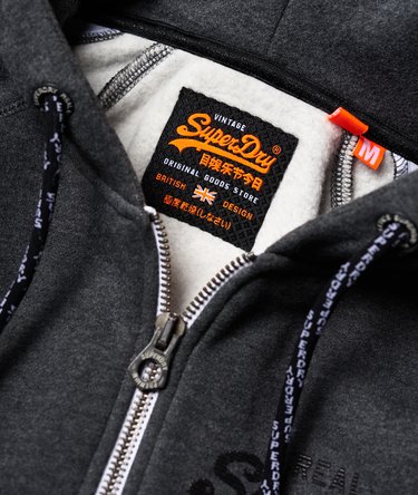 Sudadera con capucha, cremallera y el logo Vintage 1st Image 6