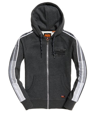 Sudadera con capucha, cremallera y el logo Vintage 1st Image 2