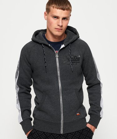 Sudadera con capucha, cremallera y el logo Vintage 1st Image 1