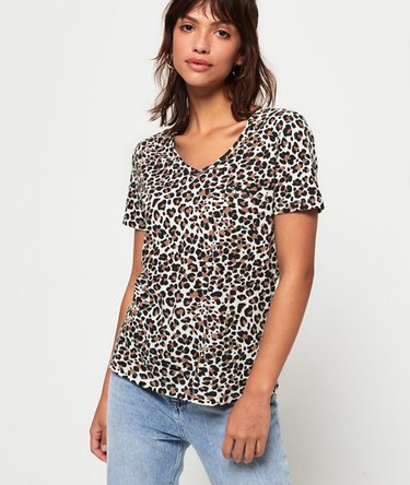 Orange Label Essential T-shirt met V-hals Image 1