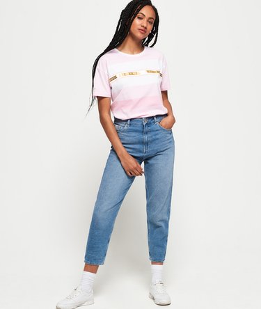 Minimal Logo Tape Stripe Portland T-Shirt Image 3