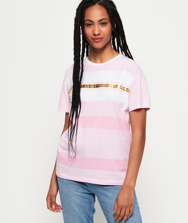 Minimal Logo Tape Stripe Portland T-Shirt Image 1