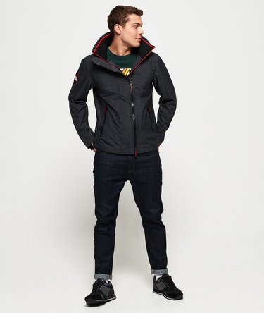 Hooded Technical Pop Zip SD-Windcheater Jacket Image 3