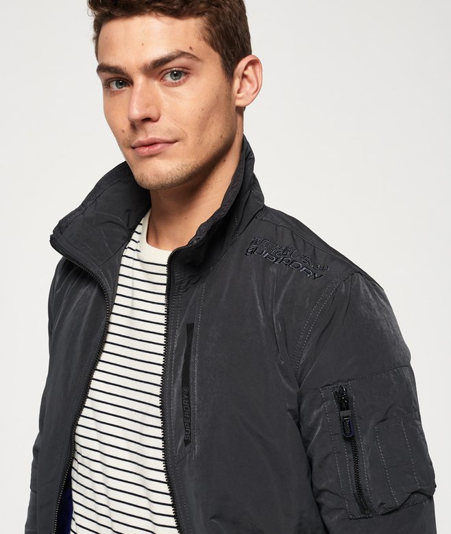 Moody Night Flight Lite Bomberjacke dunkelgrau für Herren