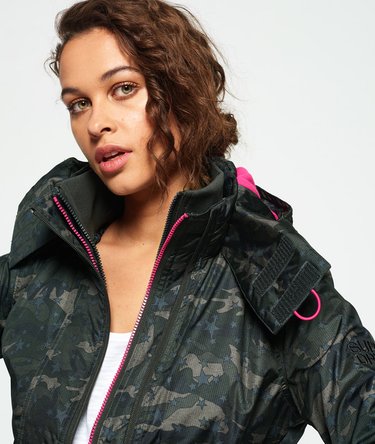 Print Arctic Hooded Pop Zip SD-Windcheater Jacket Image 4