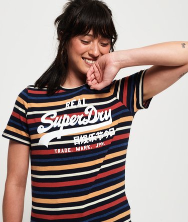 Vintage Logo Stripe T-Shirt Image 2