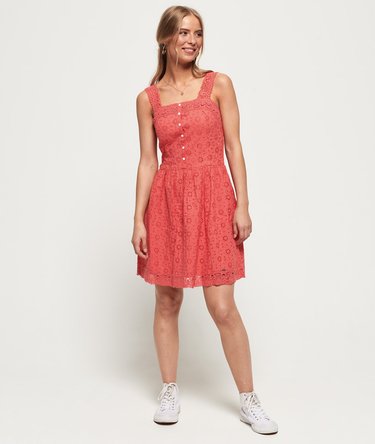 Lacy Mix Skater Dress Image 2