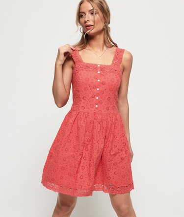 Lacy Mix Skater Dress Image 1