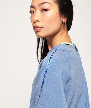 Core Gym Tech Rundhals-Sweatshirt mit Bandeinsatz Image 5
