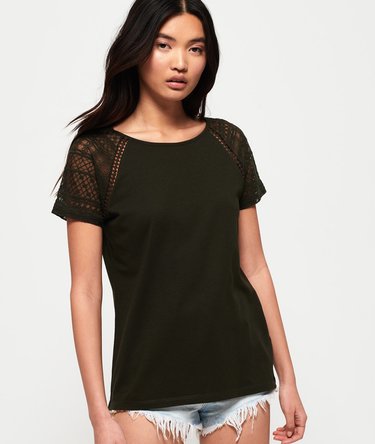 Embroidered Raglan T-shirt Image 1