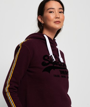 Vintage Logo League College Crop Hoodie Image 5