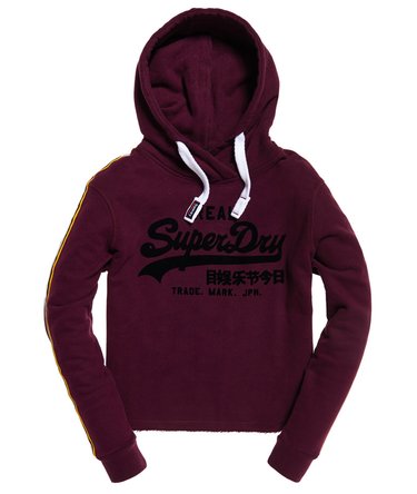 Vintage Logo League College Crop Hoodie Image 2