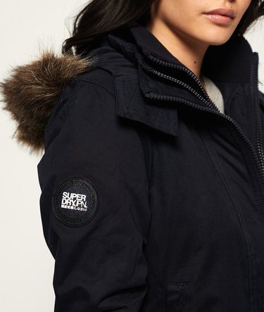 Microfibre Faux Fur Hooded SD-Windbomber Jacket Image 5
