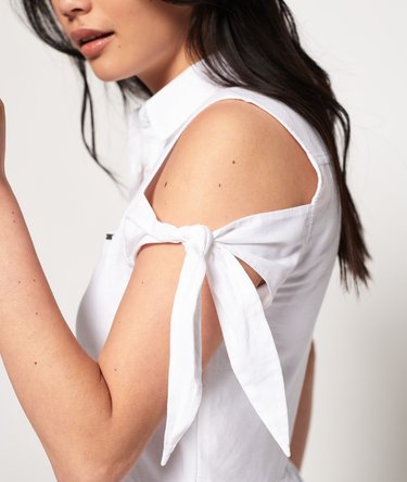 Embroidered Shirt Dress Image 5