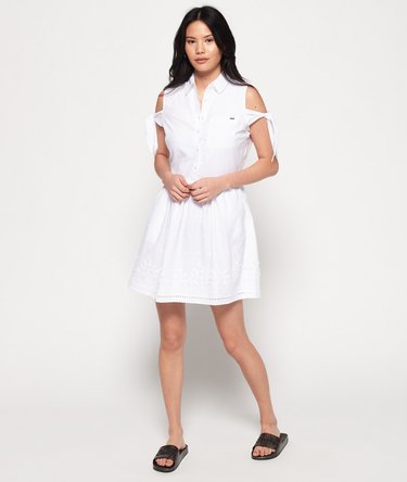 Embroidered Shirt Dress Image 2