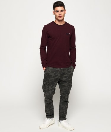 Orange Label Jaquard Texture Long Sleeve Top Image 3