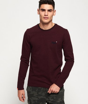 Orange Label Jaquard Texture Long Sleeve Top Image 1