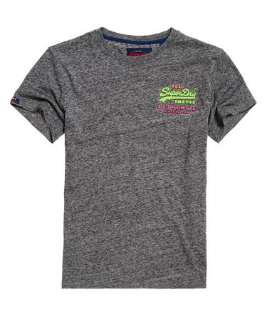 Camiseta tricolor flúor Authentic con logo Vintage Image 2
