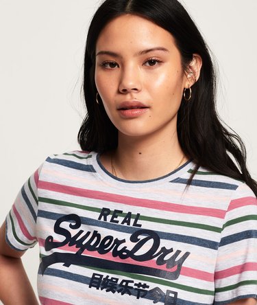 Vintage Logo Stripe T-Shirt Image 5