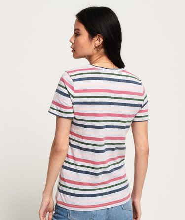 Vintage Logo Stripe T-Shirt Image 4