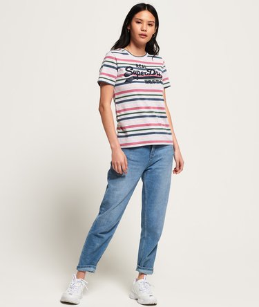 Vintage Logo Stripe T-Shirt Image 3