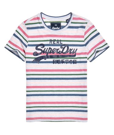 Vintage Logo Stripe T-Shirt Image 2