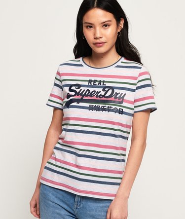 Vintage Logo Stripe T-Shirt Image 1