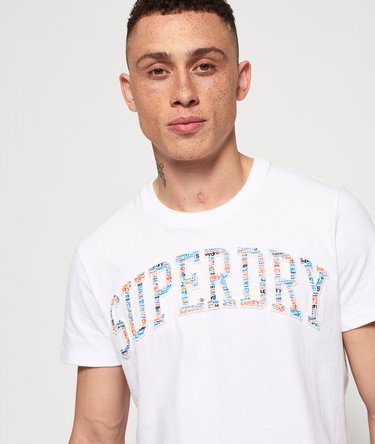 Varsity All Over Print Embossed T-Shirt Image 4