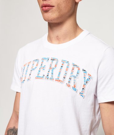 Varsity All Over Print Embossed T-Shirt Image 5