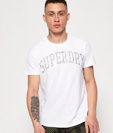 Varsity All Over Print Embossed T-Shirt Image 1