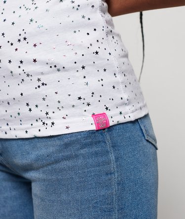 Vintage Logo Star All Over Print T-Shirt Image 4