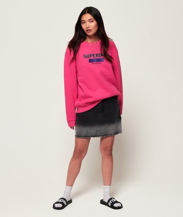 Sweatshirt im 90er-Jahre-Stil mit Rundhalsausschnitt und Applikation Image 3