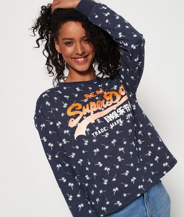 Ditsy Beach crew sweatshirt Image 3