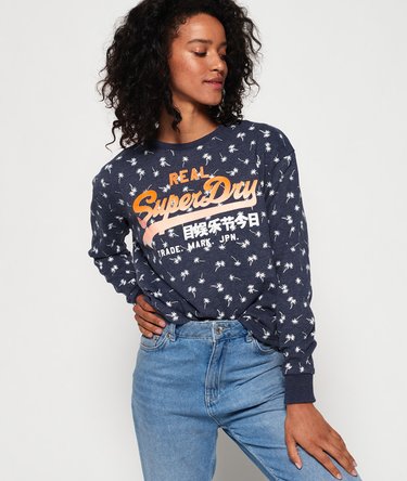 Ditsy Beach crew sweatshirt Image 1